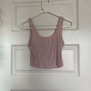 light pink cropped tank from shein